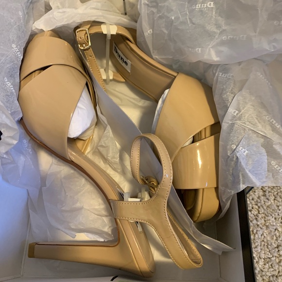 Dune London Marleen Patent Leather Peep Toe Heel - Picture 2 of 14